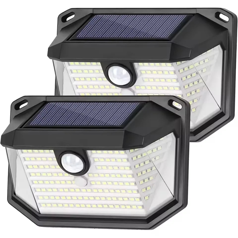 Solar Outdoor Lights Super Bright 218 LEDs Motion Sensor Wall Light Waterproof Solar Powered Security Light for Outdoor Lighting