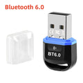 USB Bluetooth 6.0 Adapter Bluetooth5.4 Transmitter Receiver for Wireless Keyboard Mouse Audio Wireless USB Adapter for PC Laptop