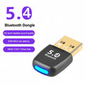 Bluetooth Adapter USB Bluetooth 5.4 for PC Dongle Adaptador Wireless Mouse Keyboard Music Audio Receiver USB Transmitter