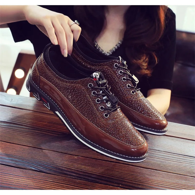 Men's Shoes Soft Bottom Soft Leather Casual Shoes New Spring Trendy Design Men's Footwear Men's Sports Shoe Zapatos Para Hombre