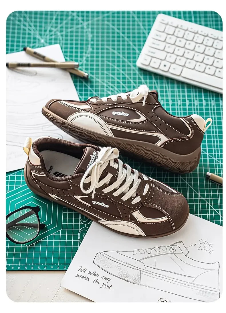 Shoes Man 2026 Trend Casual Sneakers Comfortable Lace Up Flats Tennis Shoe Breathable Walking Jogging Shoe