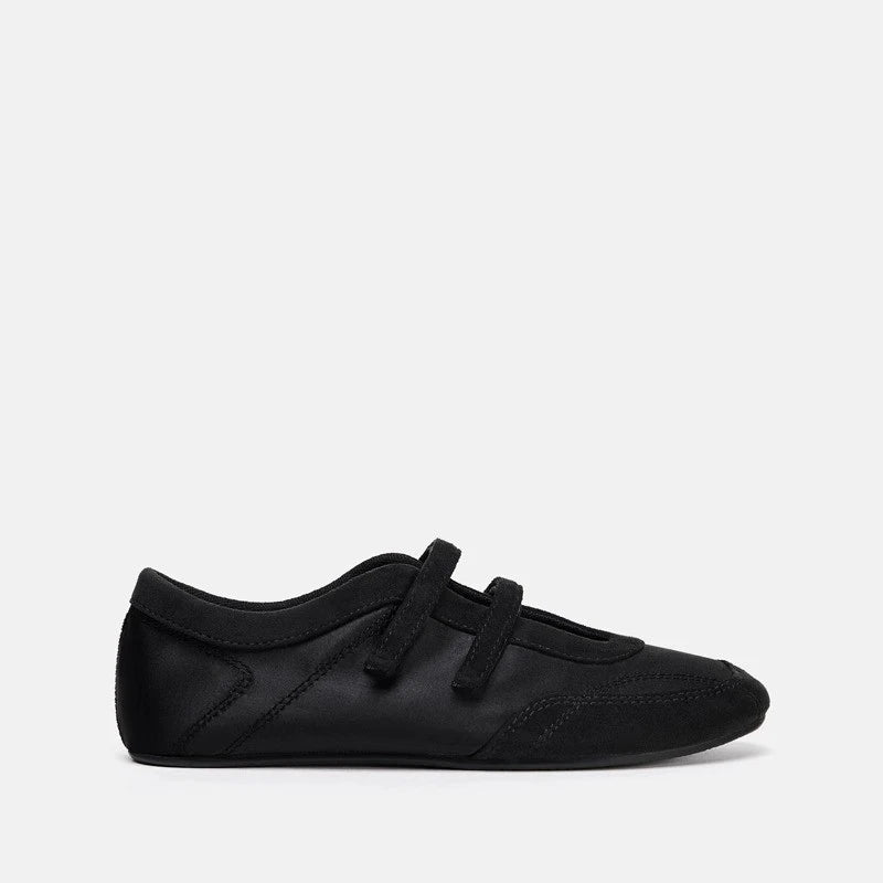 Low Top Shoes Four Seasons New Round Head Shallow Mouth Splicing Soft Sole Anti-slip Wear-resistant Flat Sports Shoes