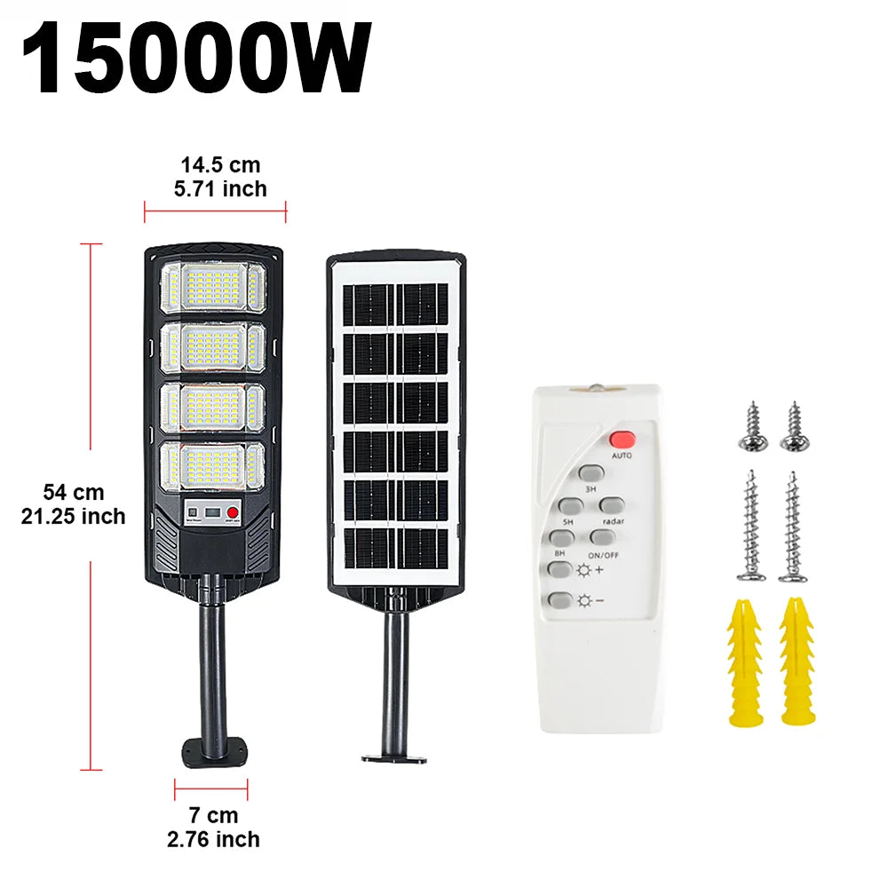28000W Ultra Powerful Solar Light Outdoor Super Bright Solar Street Lamp Dusk to Dawn Security Flood Light Remote Control Garden