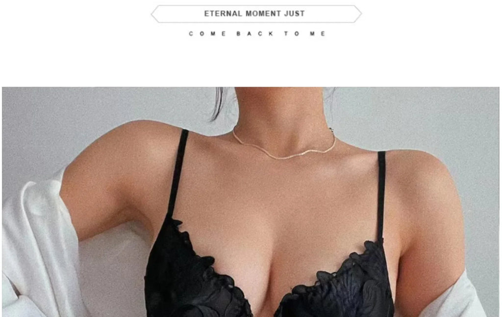 Women Lace Lingerie Set Elegant Sexy Bra Set See Through Underwear Ventilate Ladies Bra and Panty Set