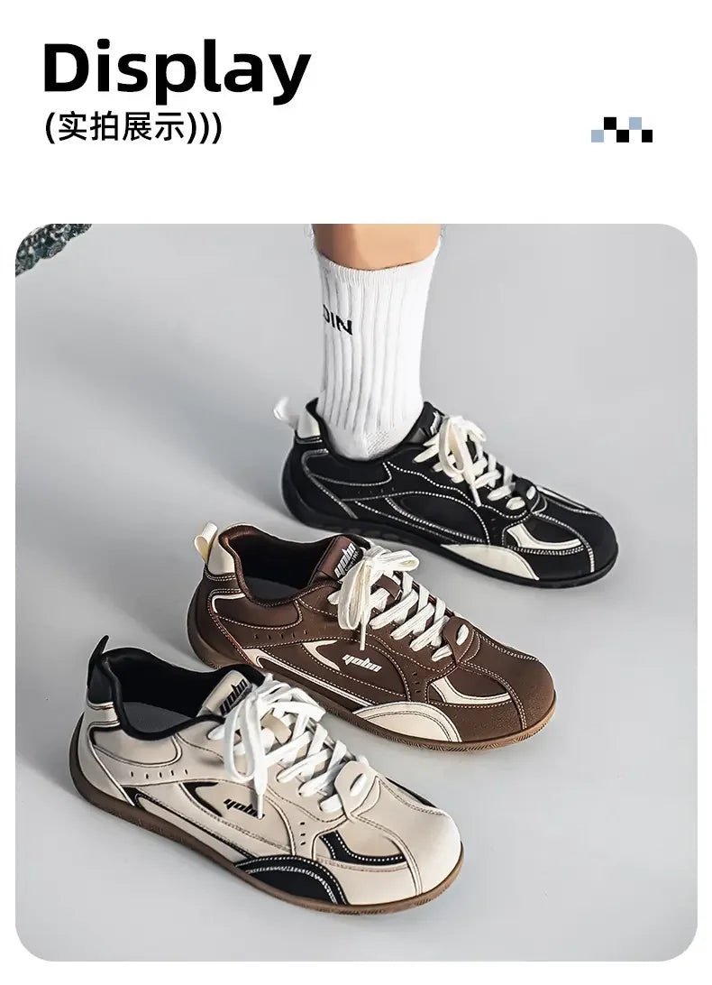 Shoes Man 2026 Trend Casual Sneakers Comfortable Lace Up Flats Tennis Shoe Breathable Walking Jogging Shoe