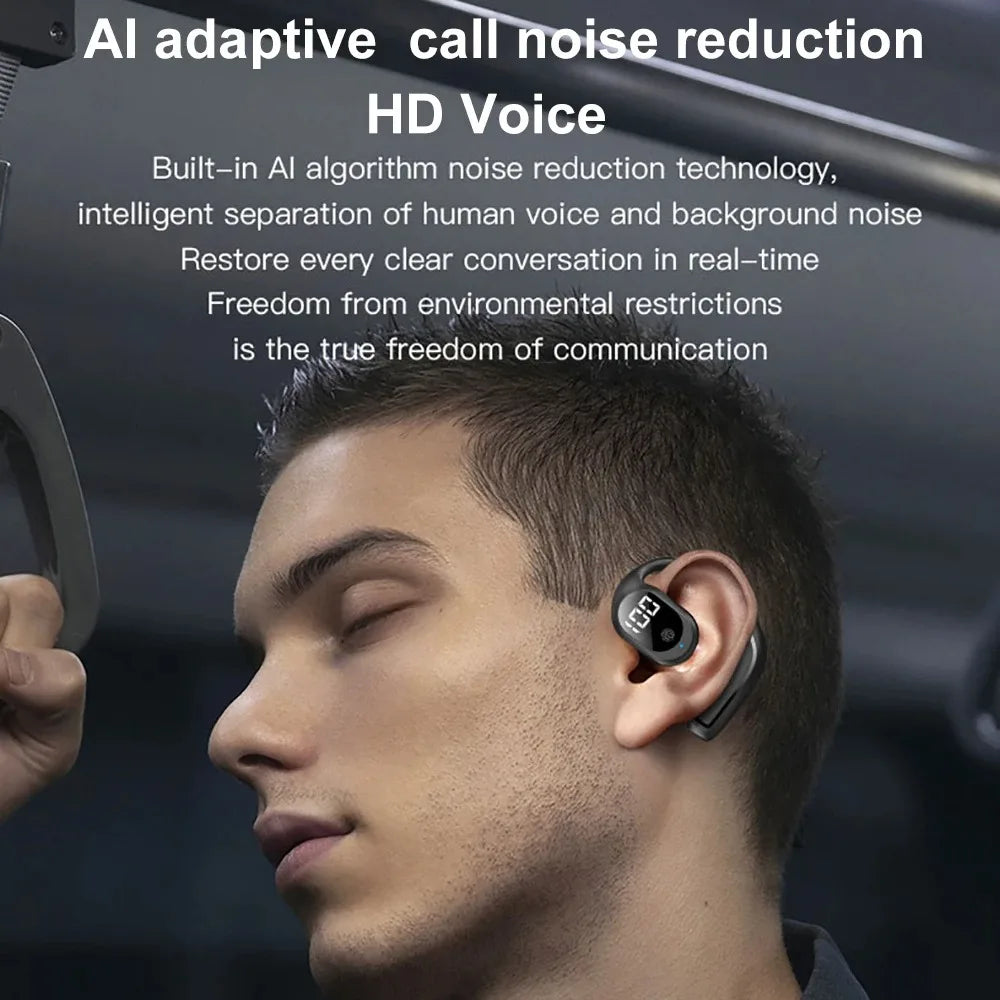 Wireless Headphone Bluetooth 5.3 Headset Hands-free Noise Control Stereo Music Earphone With Mic Work On All Smartphone