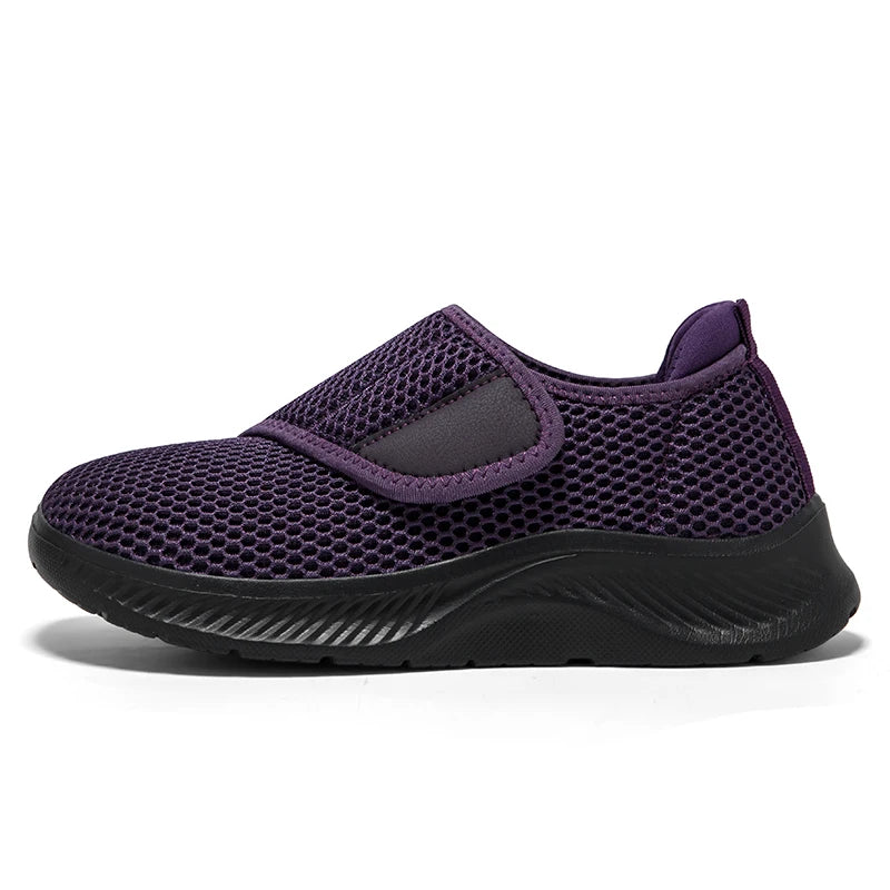 Wide Toe Box Walking Shoes Elderly Men Women Comfort Diabetic Shoes Swollen Foot Orthopedic Sneakers Thumb Eversion Pain Relif
