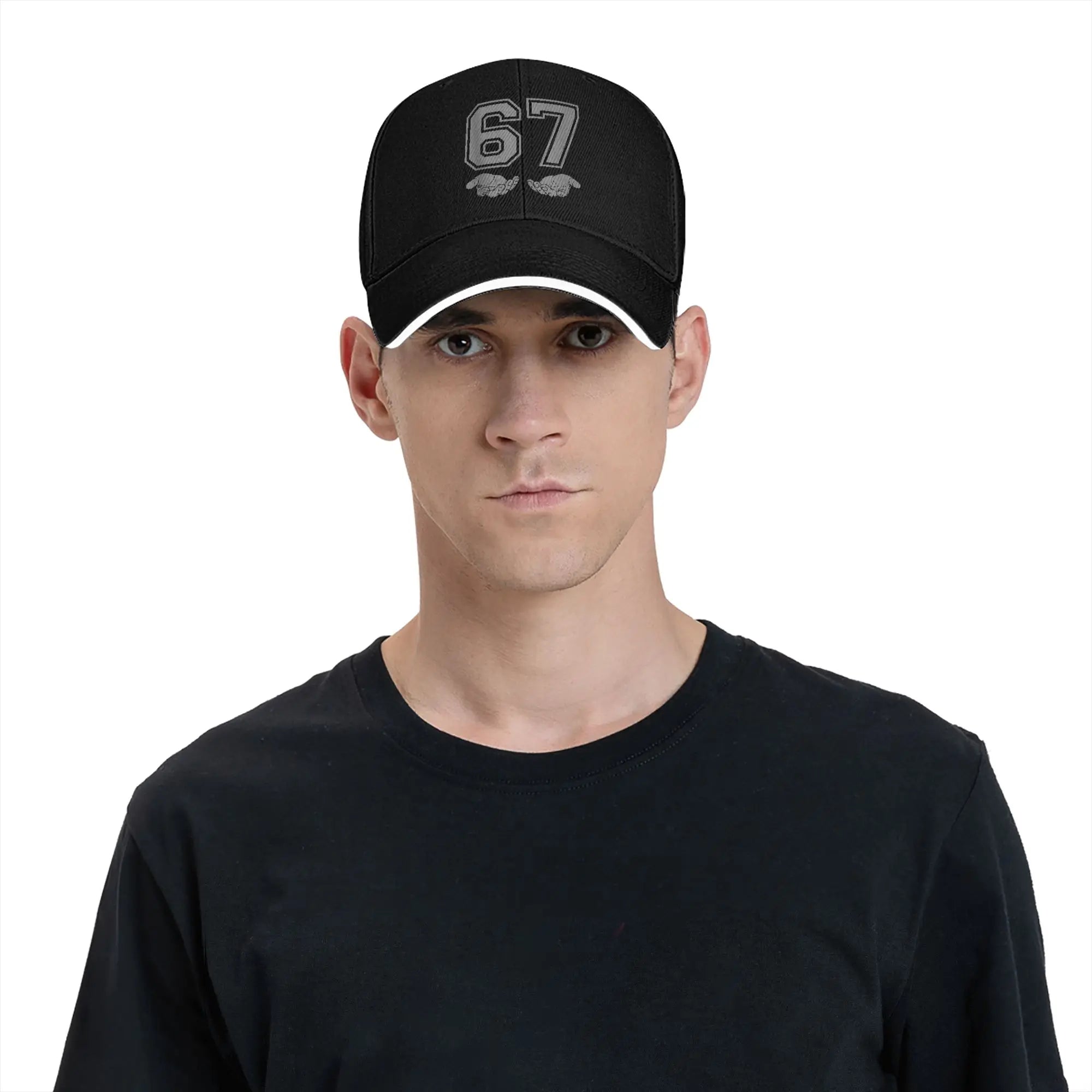 Summer Funny 67 Meme Baseball Cap  Outdoor Sport Classic Design Sun Trucker Hat Couple Women Sunscreen Snapback Cap