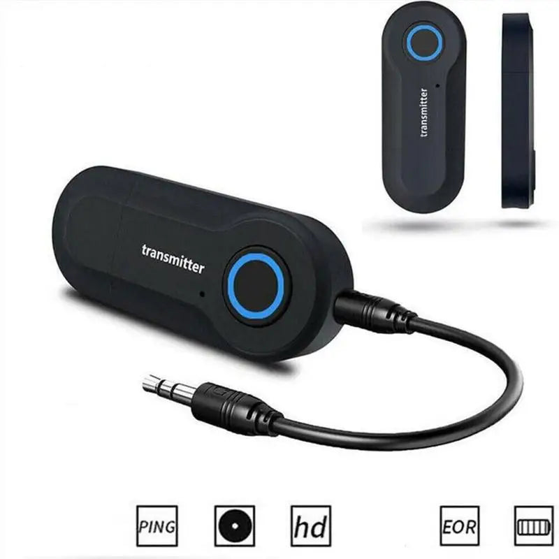 Bluetooth 4.0 Audio Transmitter | 3.5mm Jack USB Powered | Wireless Audio for TV/PC/MP3 to Headphones/Speakers