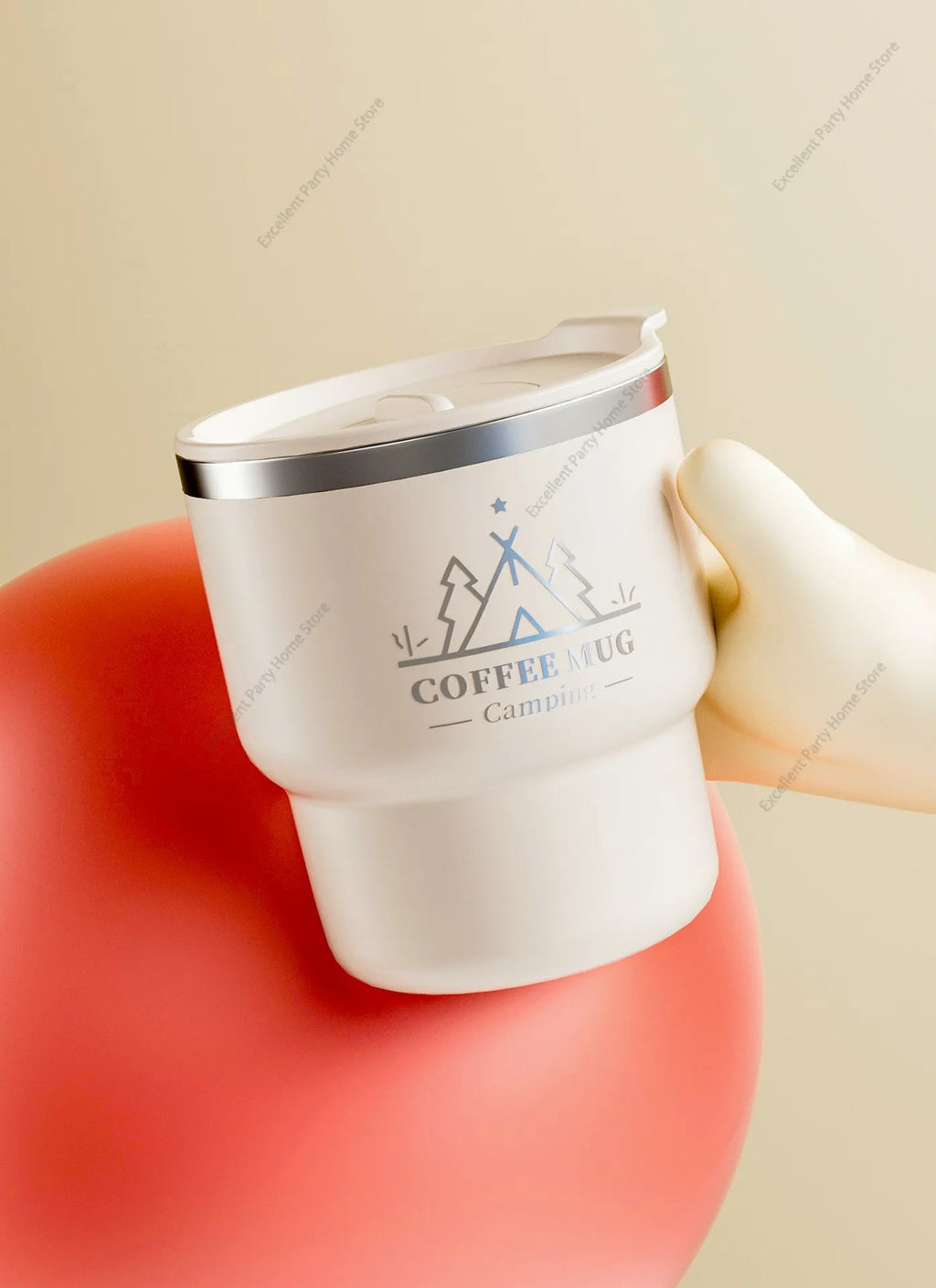 400ML Stainless Steel Thermal Cup Office Coffee Mug Double Layer Insulated Water Cup Portable Keeps Cold and Heat Thermal Mug