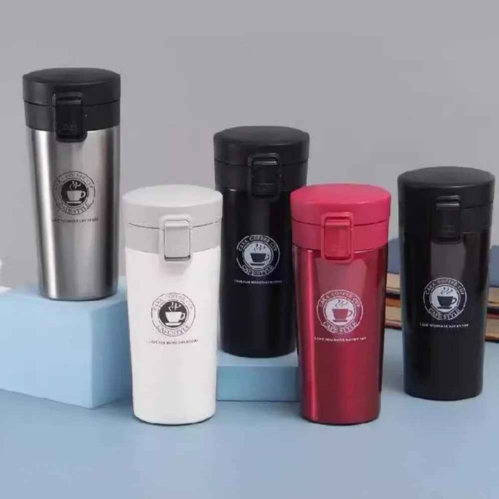 350/500ML Car Thermal Cup 304 Stainless Steel Vacuum Insulated Coffee Thermos Travel Water Bottle
