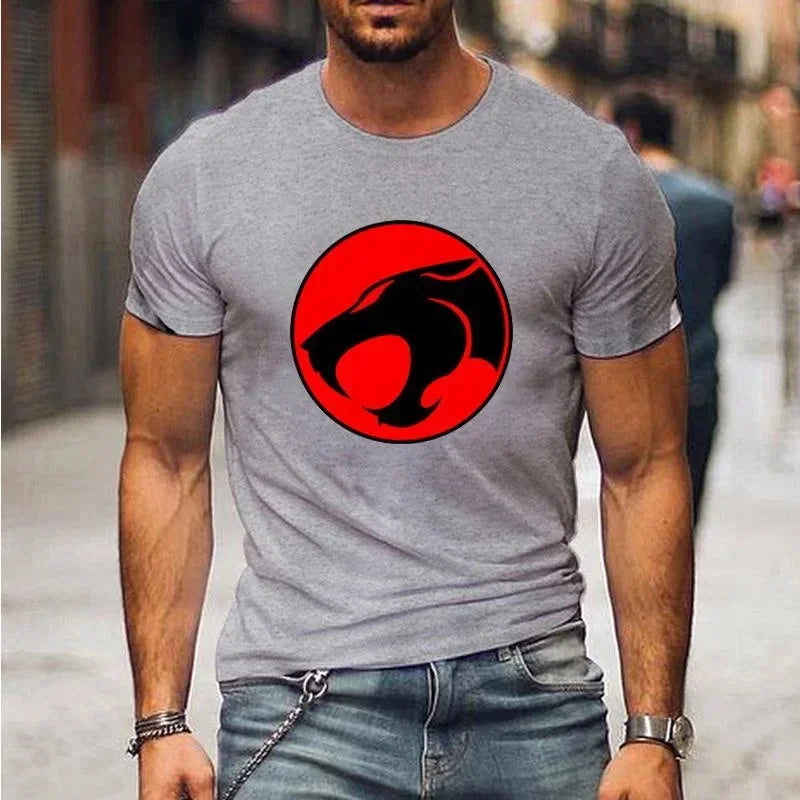 Summer Anime Thundercats 3D Print T-Shirts Streetwear Men Casual Oversized O-Neck Short Sleeved T Shirt Tees Tops Clothing