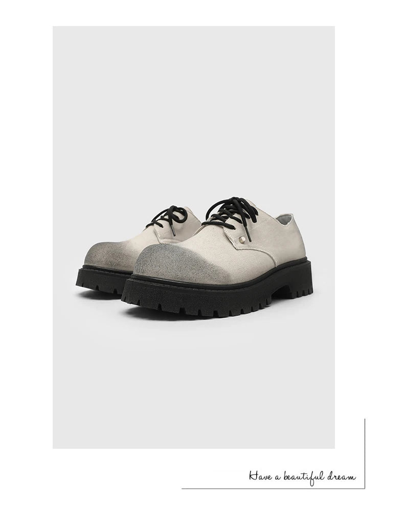 Men's shoes four seasons versatile casual non-slip wear-resistant comfort outdoor shoes youth fashion thick sole workwear shoes