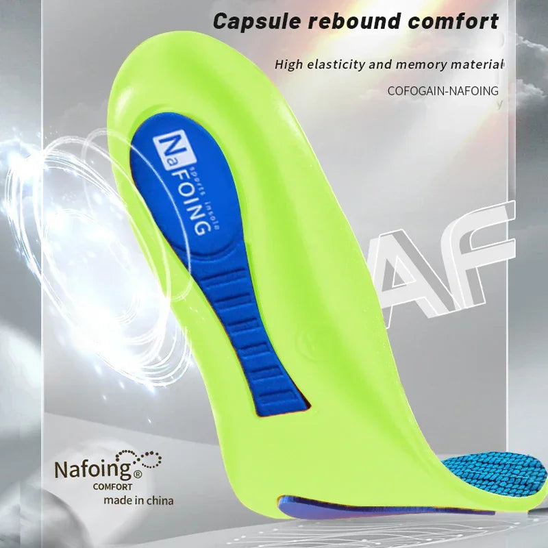 Orthopedic Insoles Feet Sport Shock-absorbing Insole Shoes Arch Support Plantar Fasciitis Templates Pads Men Women Sole Insoles