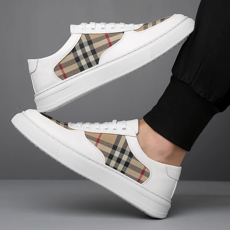 Men's White Shoes, Couple Casual Skate Shoes, Comfortable Sports Shoes, Light Walking Women's Tennis Shoes for 2025