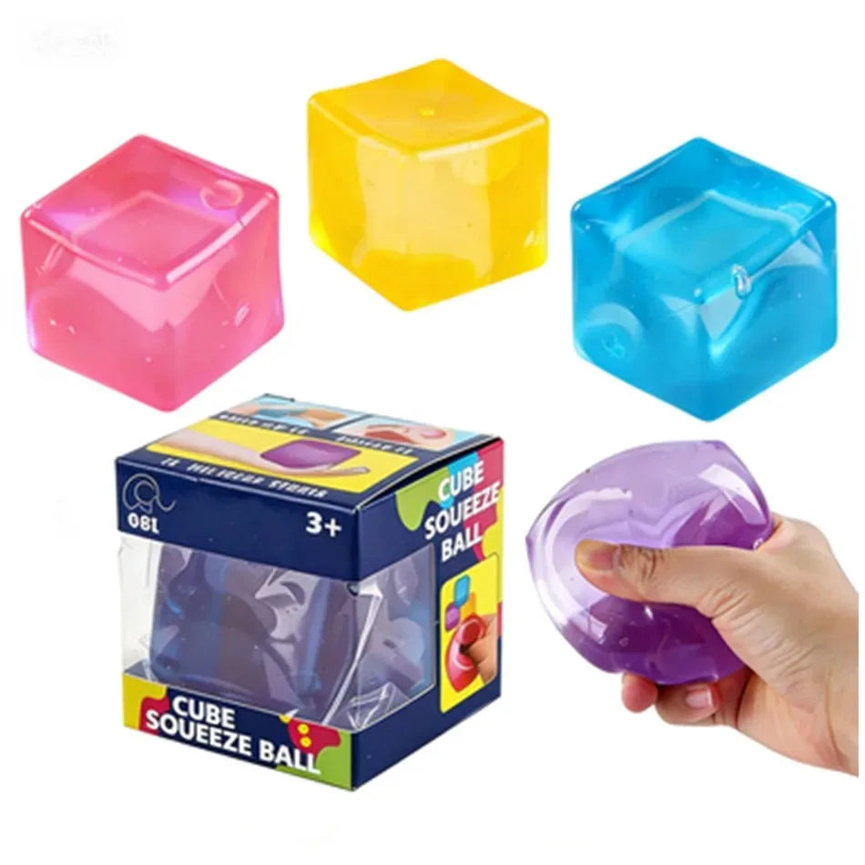 Needoh Nice Cube Sensory Stress Reliever Fidget Tool for Anxiety & Focus Desk Sensory Cube for Adults & Kids
