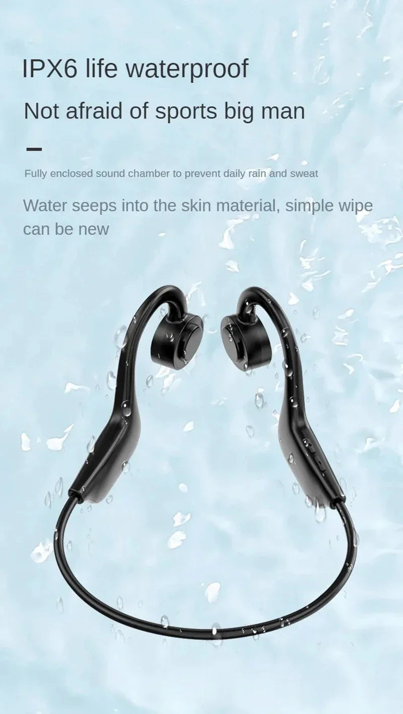 Bluetooth Bone Conduction Bluetooth Earphones Air Conduction Earphones Card Insertable Sports Waterproof Sweat Proof