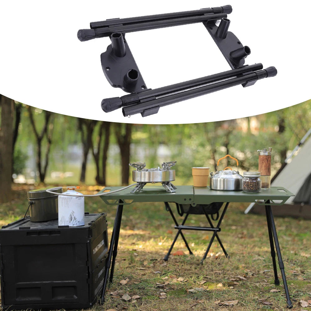 Folding Camping Table Legs Metal Foldable Workbench Legs Adjustable Height Furniture Legs Camping Equipment Outdoor Travel