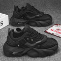 Men's leisure sports shoes with thick soles and low upper lacing style wear-resistant soles are comfortable and non-skid suitabl