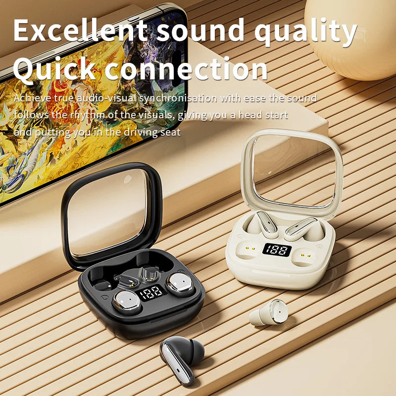 Wireless Bluetooth Earbuds Dual 2-in-1 In-ear for Sleep Running Sports Long Battery Life Couple Set