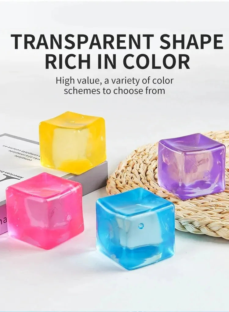 Needoh Nice Cube Sensory Stress Reliever Fidget Tool for Anxiety & Focus Desk Sensory Cube for Adults & Kids