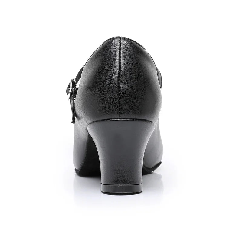 New women's dance shoes Latin party Social Dancing tango jazz elegant dance shoes closed toe black modern dance shoes 35-45