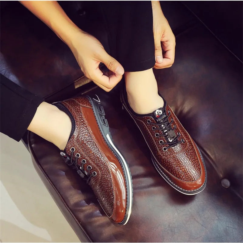 Men's Shoes Soft Bottom Soft Leather Casual Shoes New Spring Trendy Design Men's Footwear Men's Sports Shoe Zapatos Para Hombre
