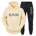 Men's sportswear set, fashionable and casual, autumn and winter men's sportswear+pants two-piece set