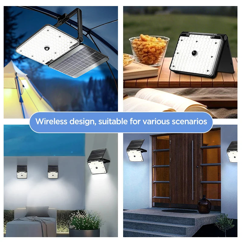Solar Lights Outdoor 137 LED 3 Modes Motion Sensor Flood Lights with Remote IP65 Waterproof Security Solar Lights for Outside