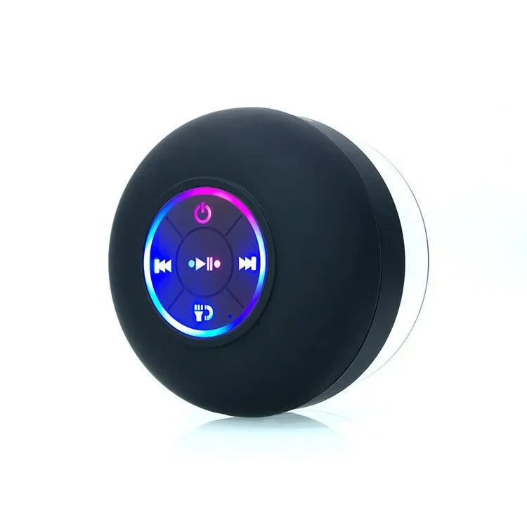 Bluetooth Shower Speaker Portable Wireless Mini Speaker with Mic Suction Cup IPX4 Water Resistant for Travel Pool River Floating