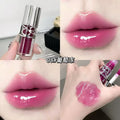Clear Glass Gray Coffee Shine Lip Gloss Mirror Watery Moisturize Plumper Long Lasting Lip Tint Juicy Lip Oil Gloss Stain Makeup