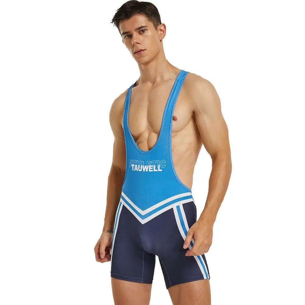 SEOBEAN Mens Undershirts Bodysuit Wrestling Singlet Fitness Workout One-piece Vest Bodywear Underwear Bodybuilding Jumpsuit