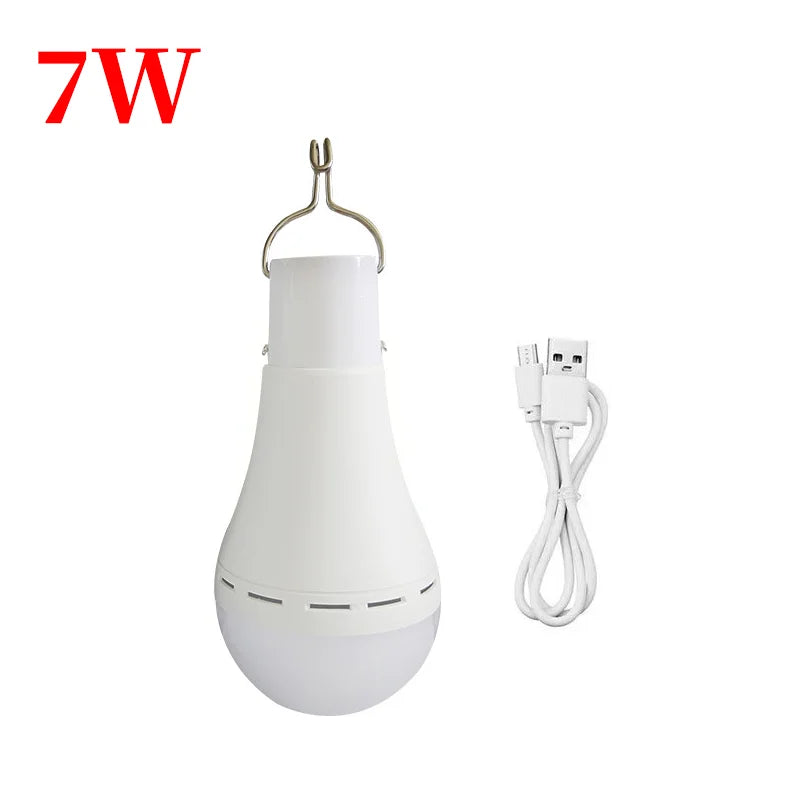 Solar Bulbs Lights Indoor Outdoor Energy Saving Bulb for Garden Yard Pathway Garage Solar Lamp LED Tent Lights Emergency Light