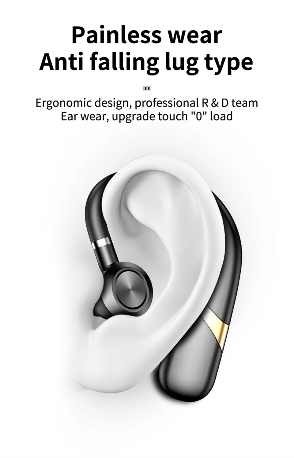 Bluetooth Earphones Wireless Headphones With Microphon Busines Headset Fone De Ouvido For Driving Audifonos Talking Auriculares
