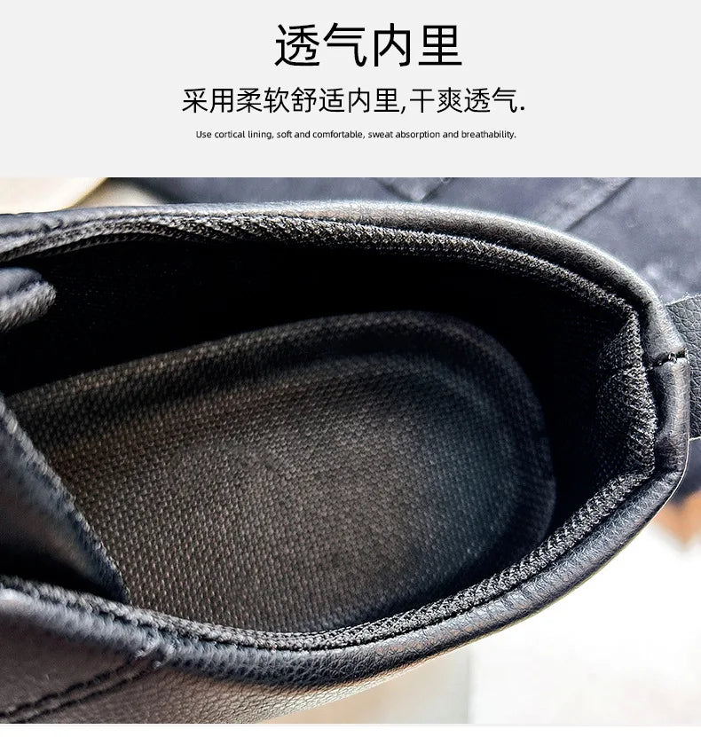 Men's Shoes Spring/Autumn Casual Sports Shoe Lace Up Man Shoe White Sneakers Shoes for Men