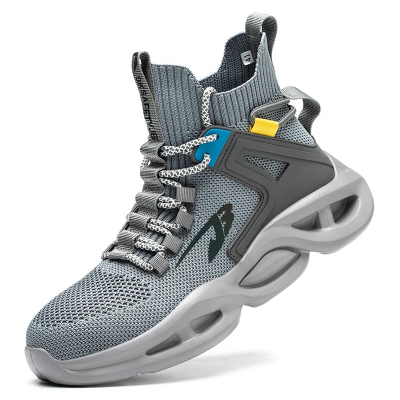 2025 New Safety Shoes Men Boots High Top Work Sneakers Steel Toe Cap Anti-smash Puncture-Proof work Boots Indestructible Shoes