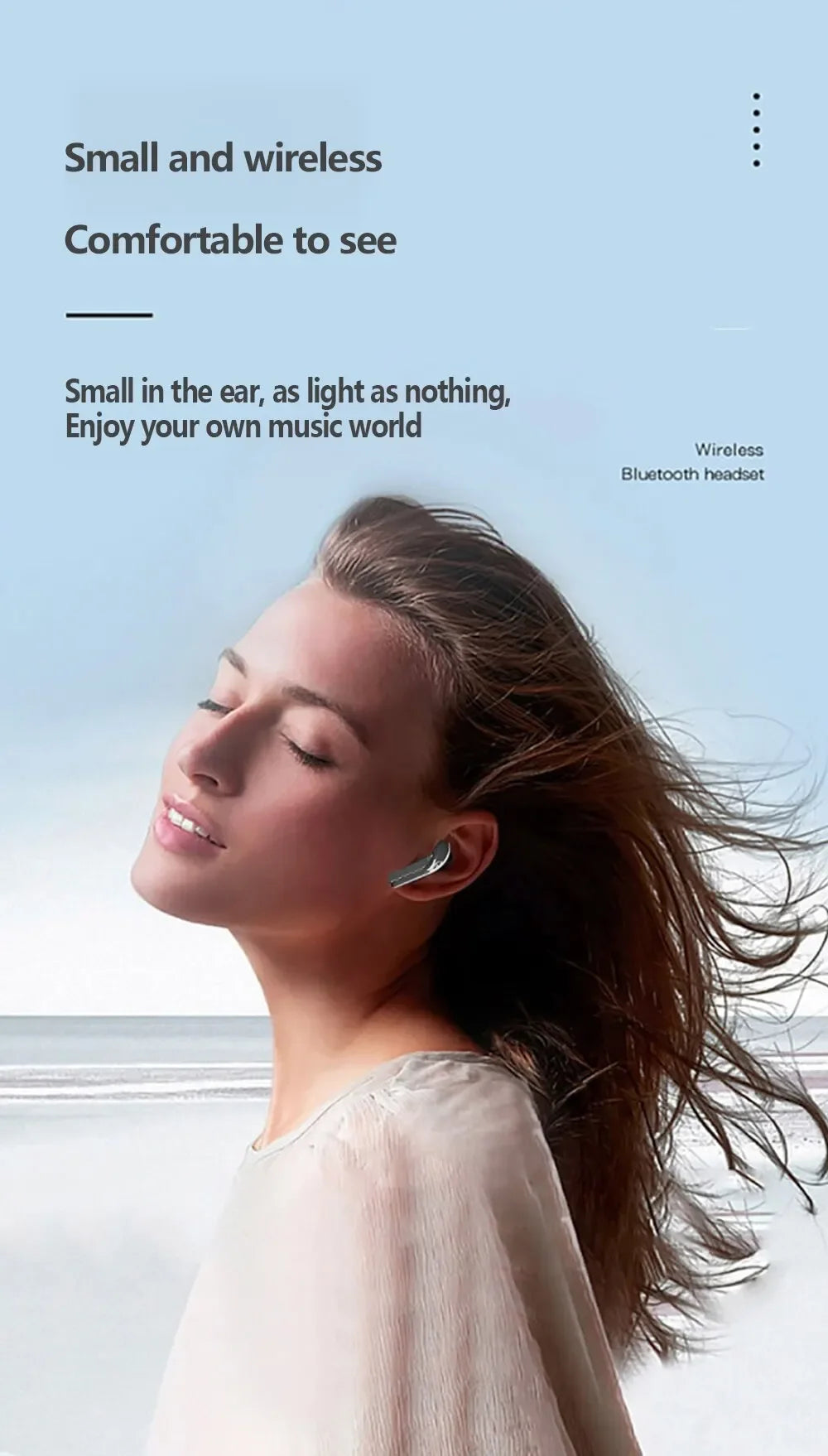 Wireless Bluetooth Earphones Noise Reduction Bluetooth Headphone  Headset Transparent Shell Waterproof Gaming Earphones
