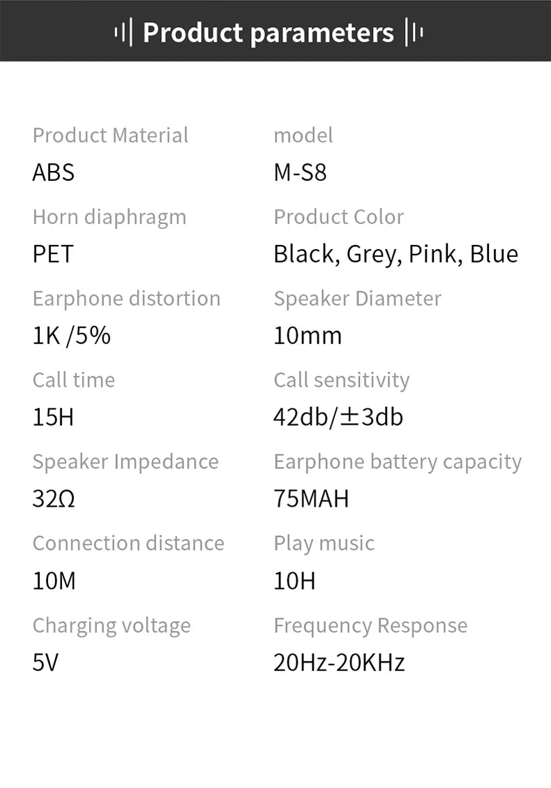 Bluetooth earphones, single ear clip on design, comfortable to wear, small and convenient in terms of bone conduction