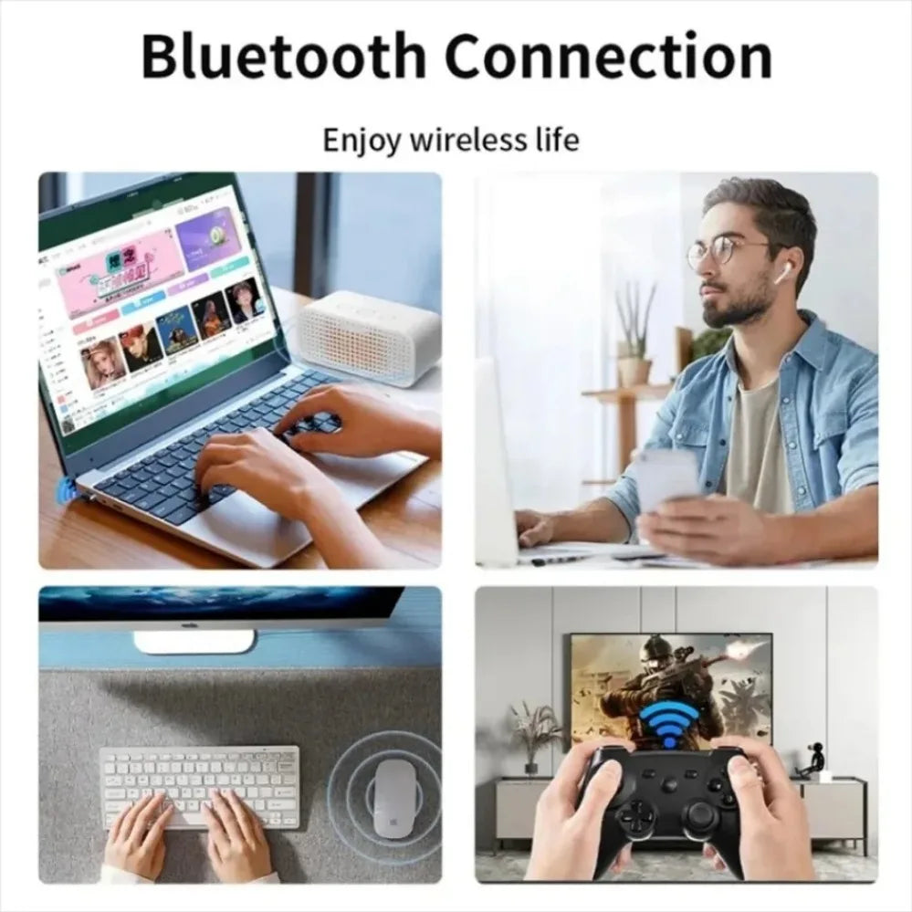 Bluetooth 5.3 Audio Bluetooth Dongle Wireless USB Adapter USB BT Adapter Transmitter Receiver For Computer PC Laptop