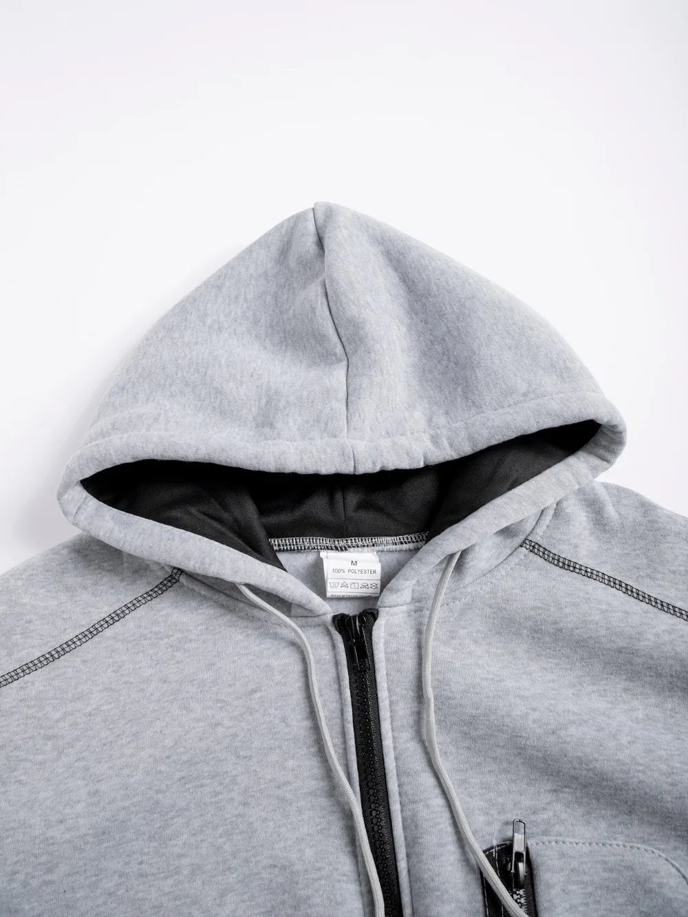 Men's Sportswear Set for Spring and Autumn Sporty Casual Jacket + Sport Pants Jogging Suit Hooded Sweatshirt Pant Tracksuits