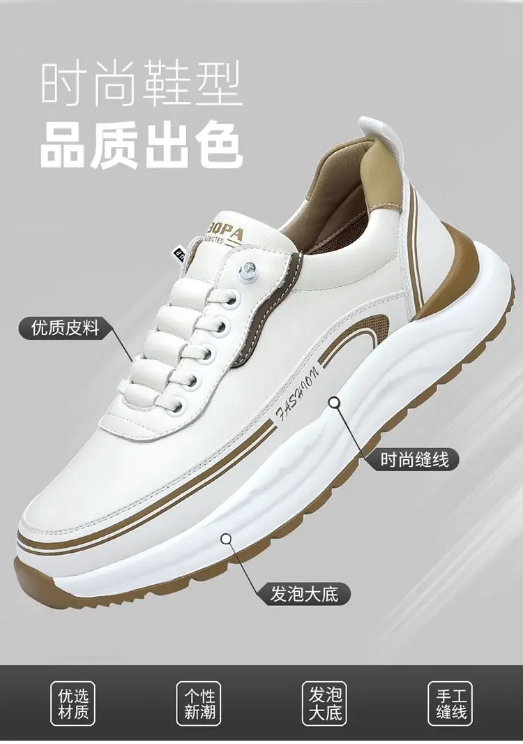 Flat shoes White Shoes Durable breathable abrasion resistance stainresistant sports leisure Soft elastic sole Support stability