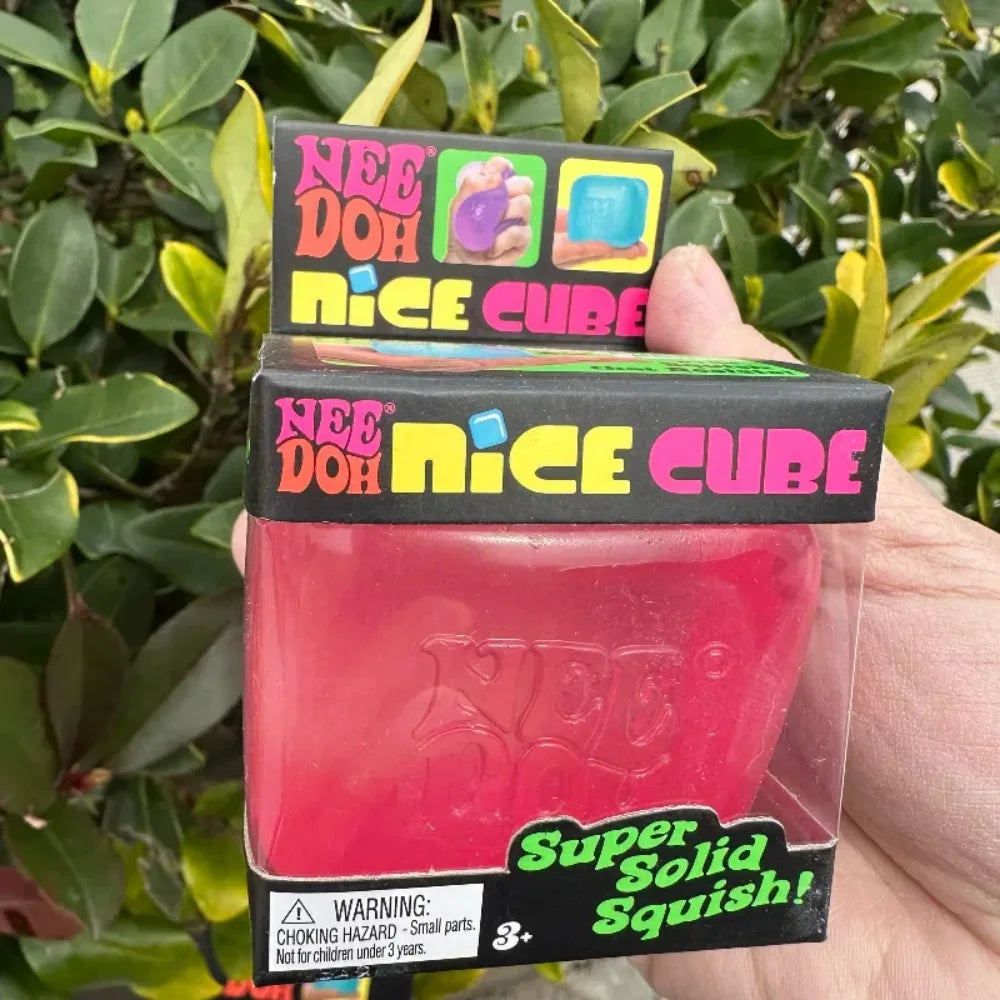 Needoh Nice Cube Sensory Stress Reliever Fidget Tool for Anxiety & Focus Desk Sensory Cube for Adults