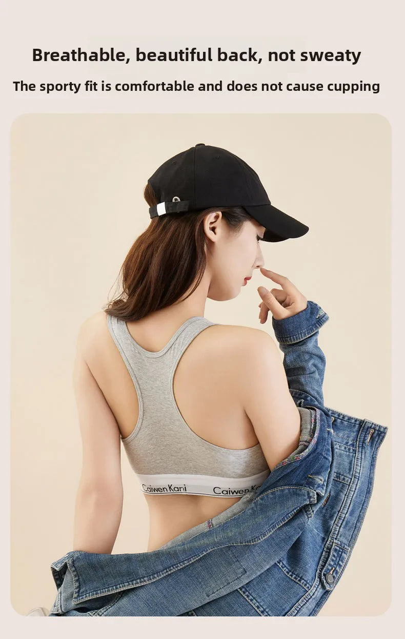 Women Bra and Panty Set Japanese Style Thin Push Up No Underwire Cotton Sexy Underwear Set for Teens