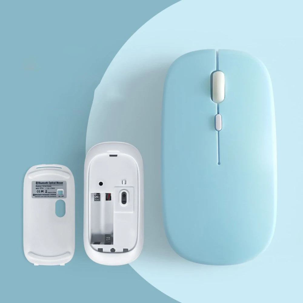 Bluetooth-compatible Mouse Wireless Mouse Silent Computer Mice Portable Working Gaming Mouse For Laptops iPad Tablet PC Computer