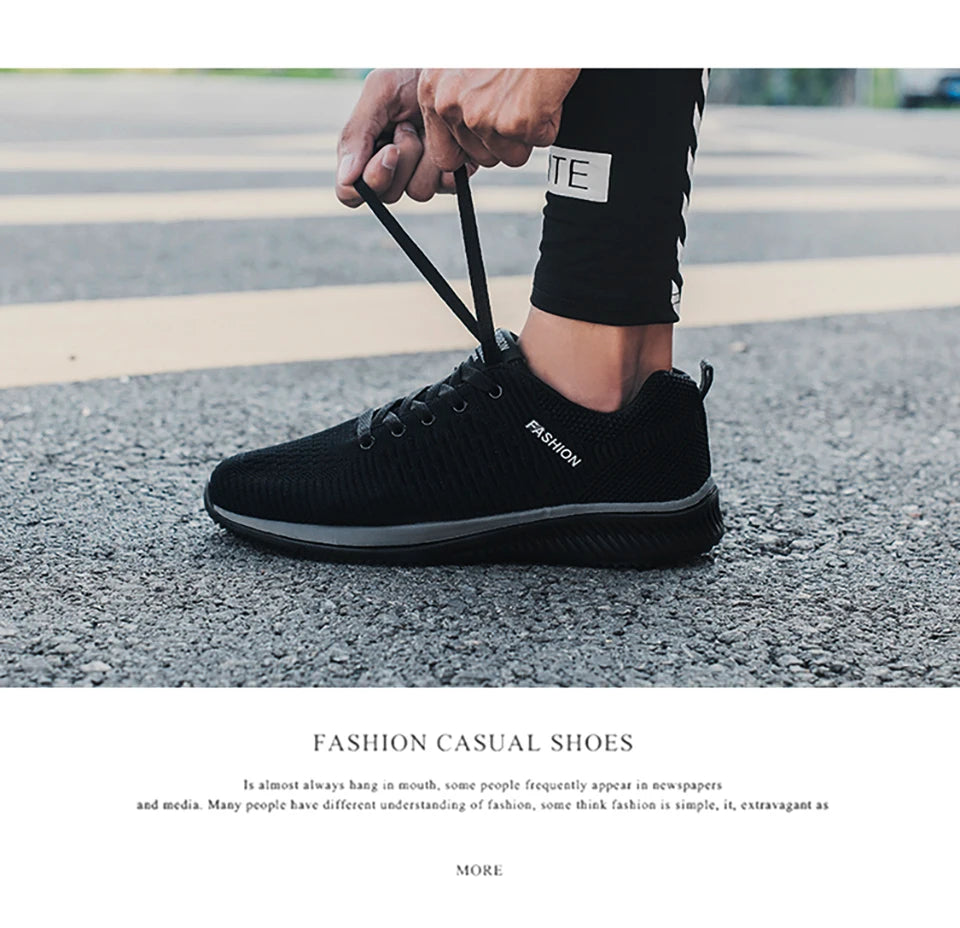 Men Running Spring Autumn Walking Loafers Fashion Casual Sports Shoes Breathable Light Men's Outdoor Shoes Plus Size38-48