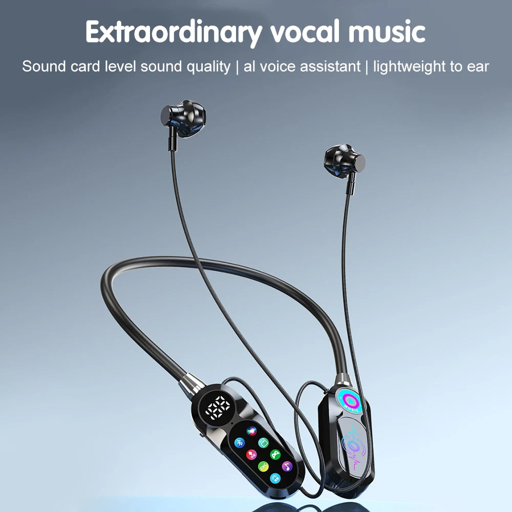 Wireless Bluetooth 5.4 Earbuds with LED Display HiFi Sound for Sports And Gaming - Headset