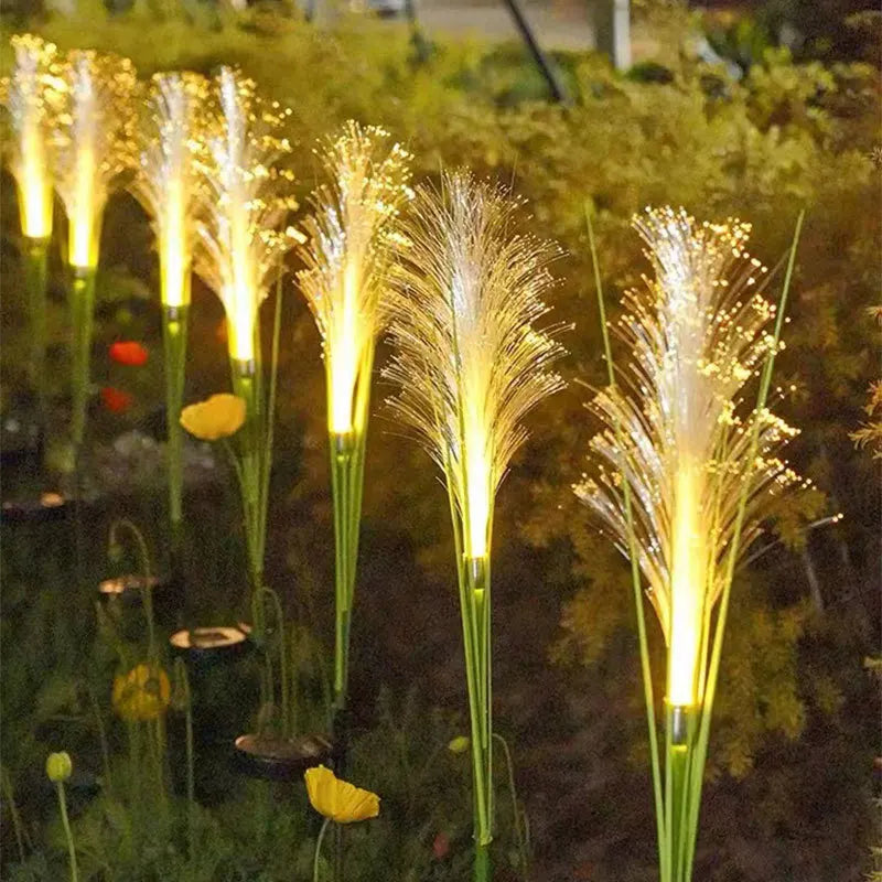 1-4 LED Solar Garden Lights Outdoor Waterproof Reed Light Solar Powered Lamp Christmas Yard Lawn Garden Decoration Path Lighting