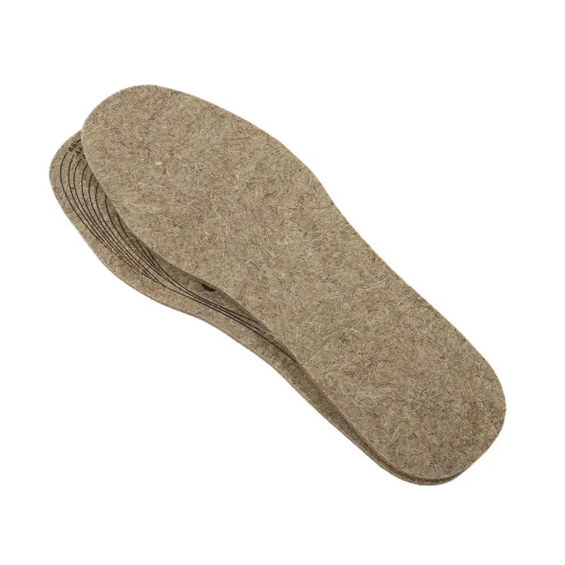 Wool Felt Insoles For Shoes Men Women Warm Shock-absorbing Insoles Shoes Pad Inlegzolen Heren Plantillas Adhesivas Para Zapatos