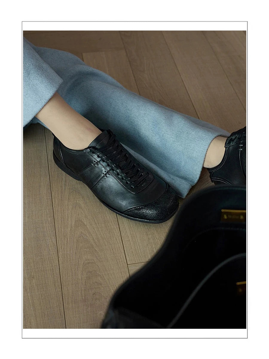 New high-end black training shoes men's casual shoes minimalist handmade horsehide suede boxing shoes trendy