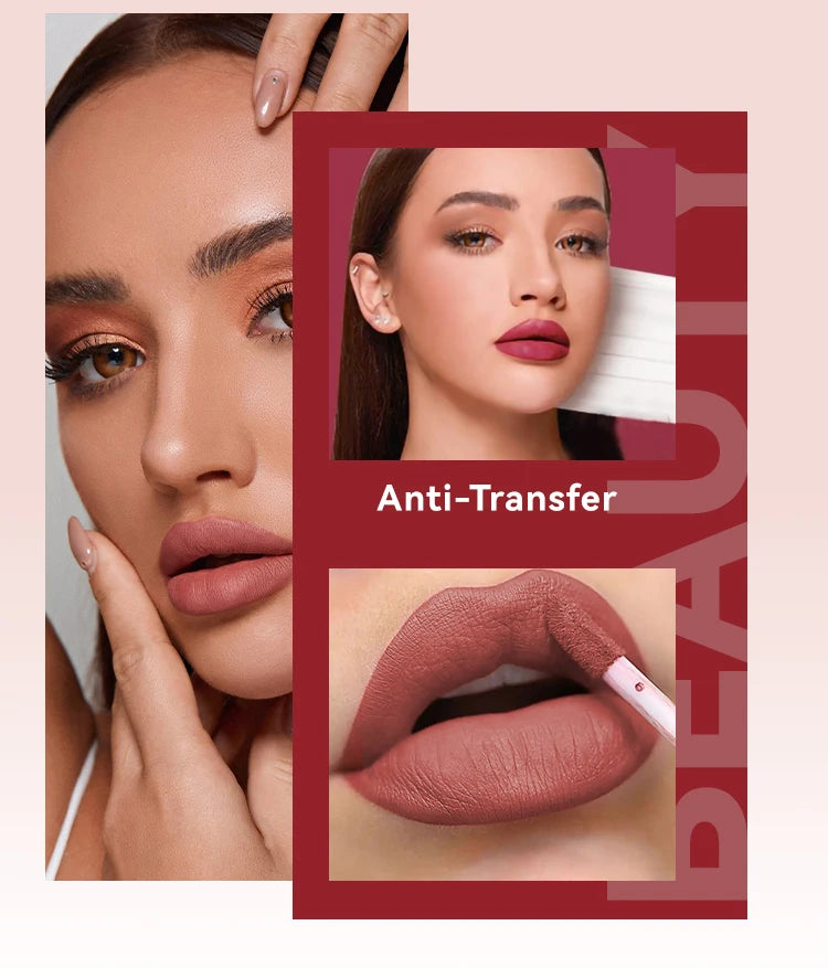6 colors Moisturizing Lip Gloss-Pearlescent Lustrous Mirror Nude Lip Stain with Natural Lip Oil Valentine's Christmas Day Gifts